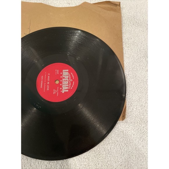 Fats Domino 78 It Must Be Love Young School Girl Imperial 5537 R&B 1958 Soul - Picture 4 of 11